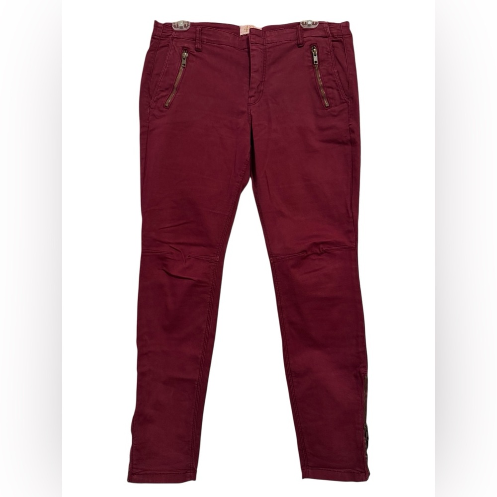 ZARA Maroon Skinny Pants